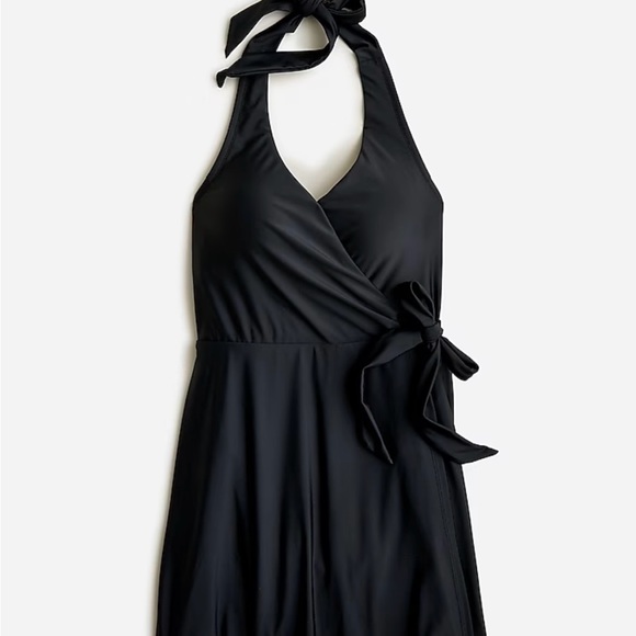 J crew Halter wrap swim dress Black size 6 ( small) - Picture 4 of 7